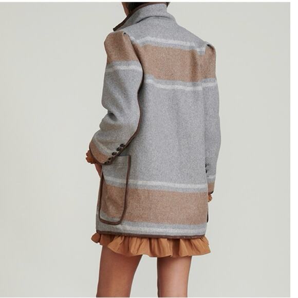 VERONICA BEARD Flint Toggle Twill Dickey Wool Coat - Picture 2 of 8